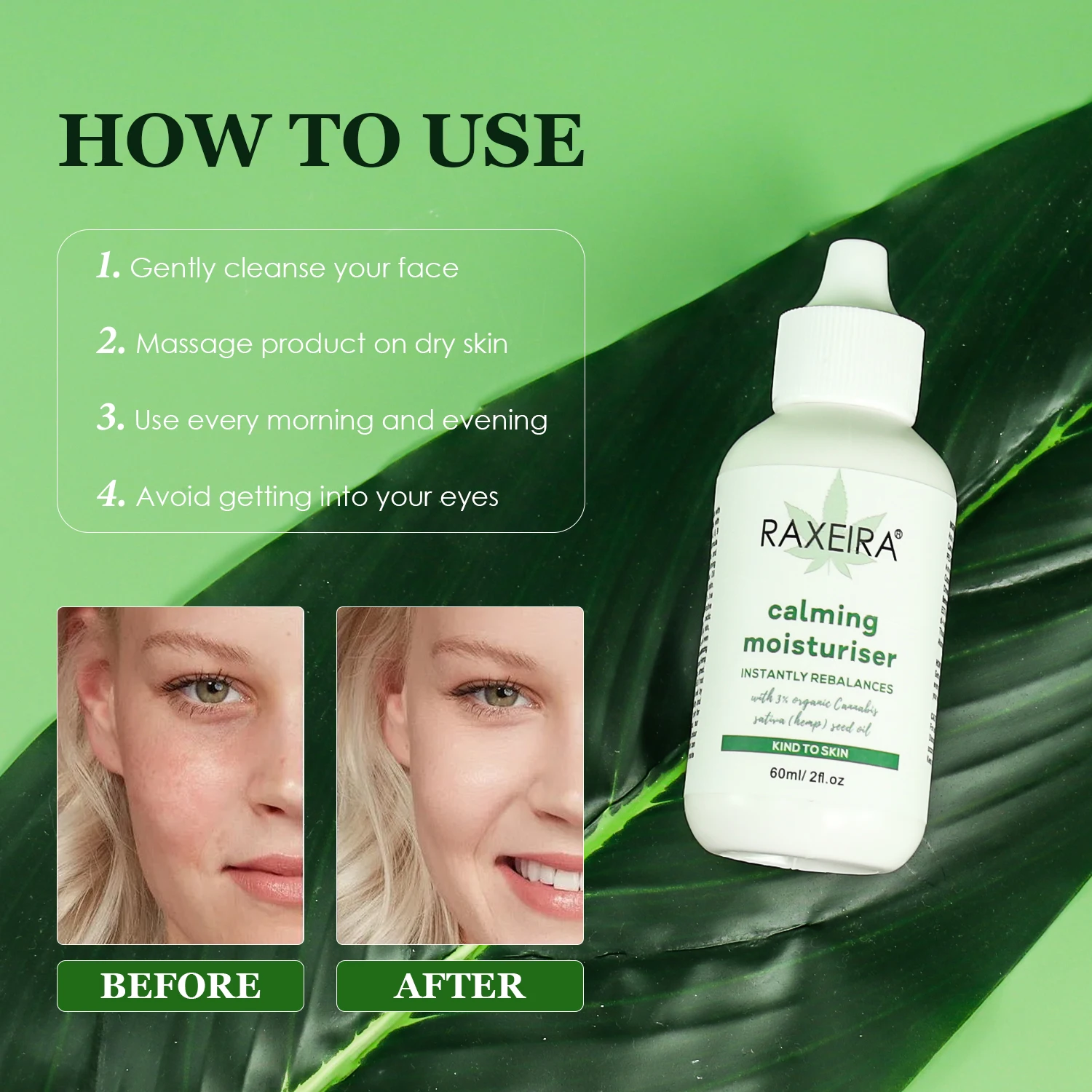 Private Label Hemp Cream Strong Recovery Moisturiser Calming Hemp Oil Seed Hemp Oil Face Cream For Glowing Skin Care