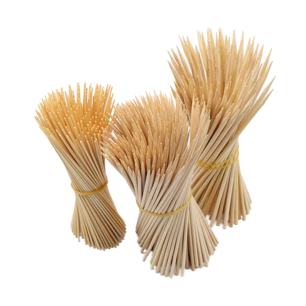 12 Inch Bamboo Wooden Skewers For Shish Kabob Grilling Fruits Appetizers and Cocktails
