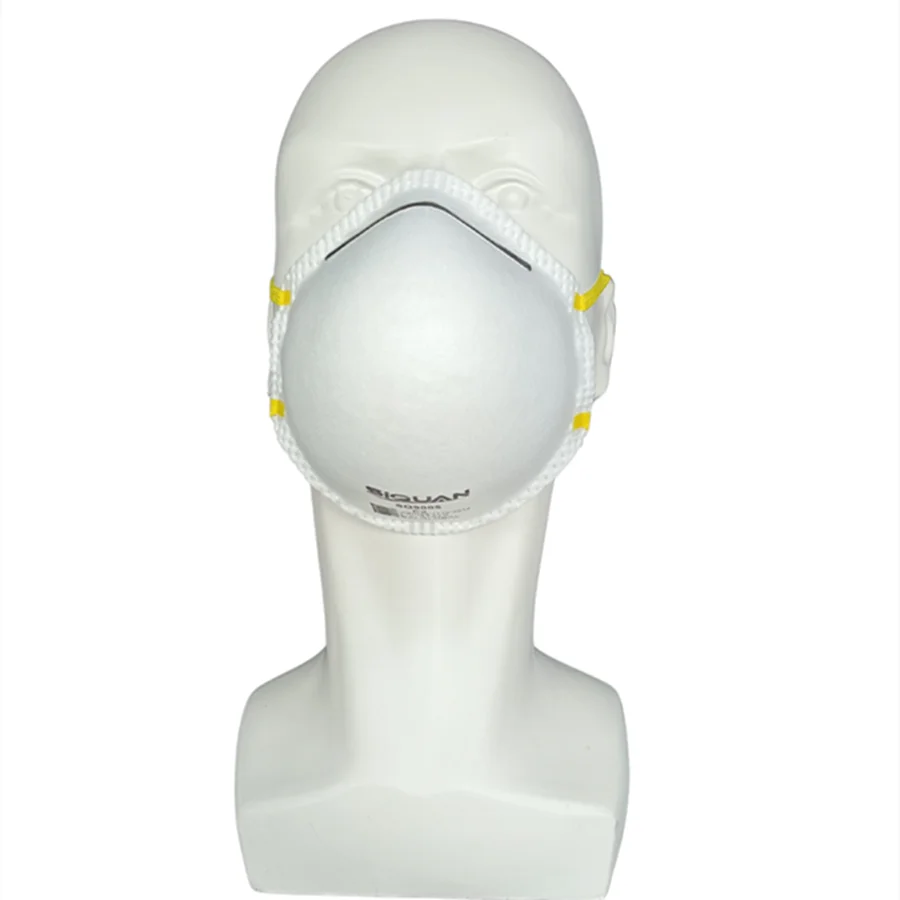 5-Ply Breathable Protective Cup Dust Disposable CE EN149 Masks Against PM2.5 white