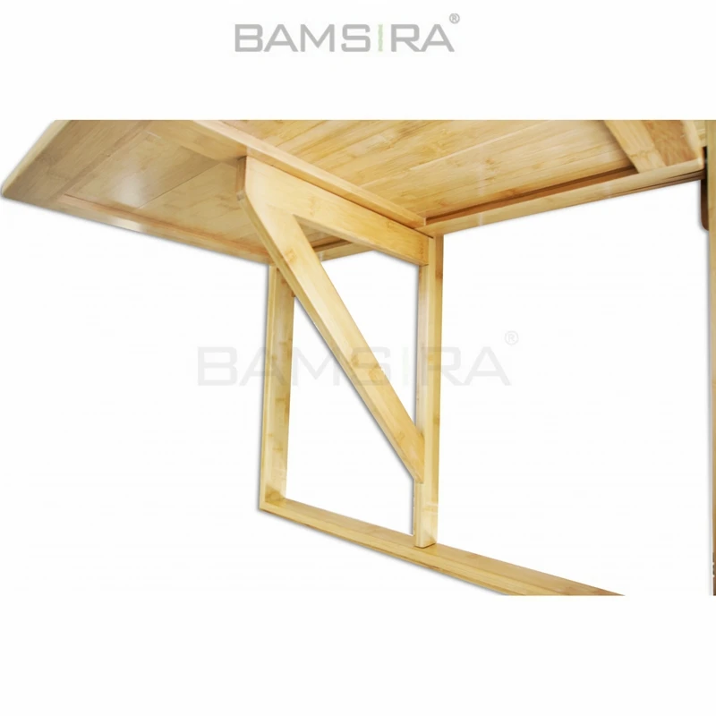 Подвесной бамбуковый балконный стол идеально подходит для любого современного пространства/Bamsira_BSCI