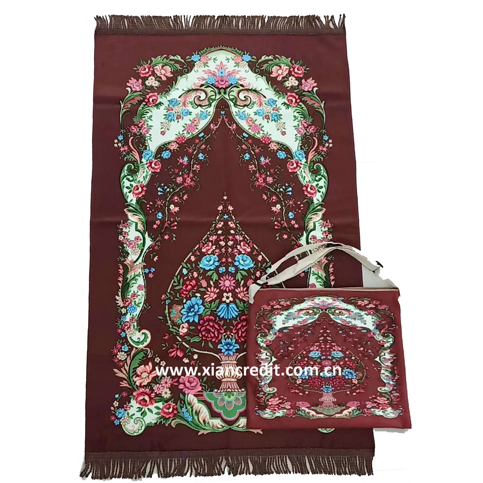 
Islamic prayer rug portable prayer mat in a bag 