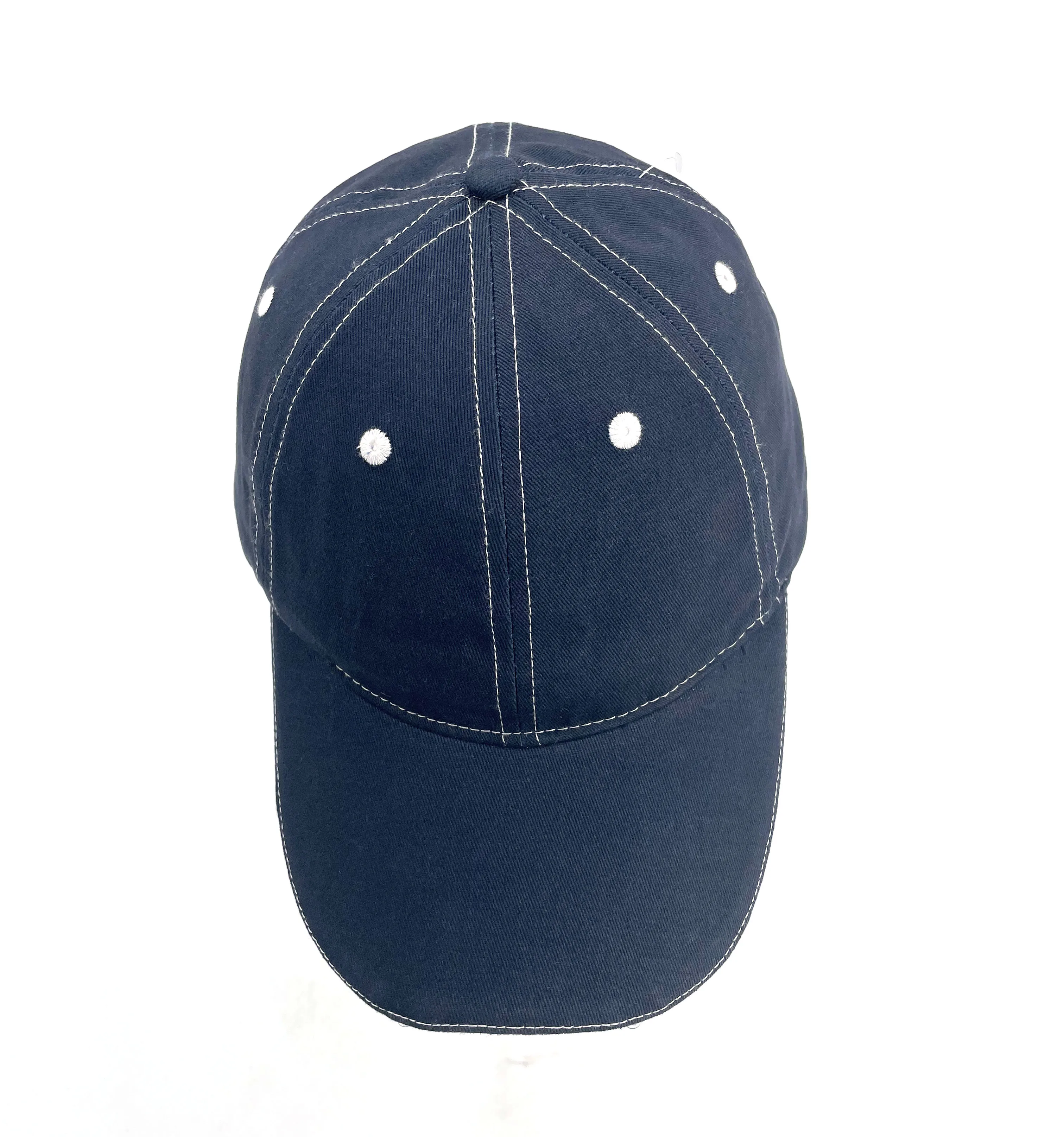 Wholesale Customized Navy Blue Hat with LED Light Baseball Hat for Camping,Running and Fishing Sports