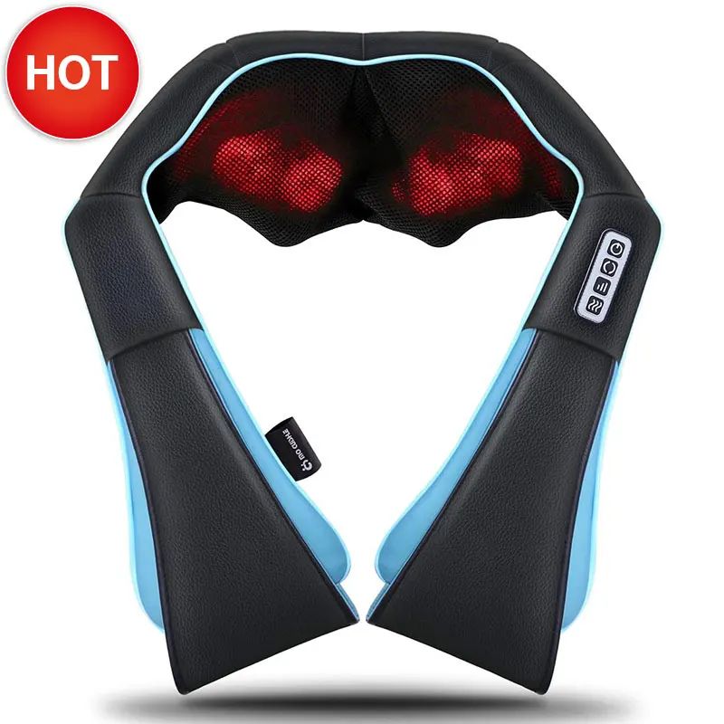Electric Deep Kneading Electric Neck And Back Massager With Heat Pain Relief Device Shiatsu Shoulder Body Neck Massager