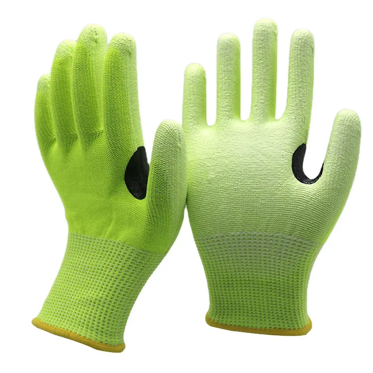 PU Coated Cut Safeguard Gloves Scrapes Resistant Cement Working Gloves Cut Prevention Wire Handling Gloves