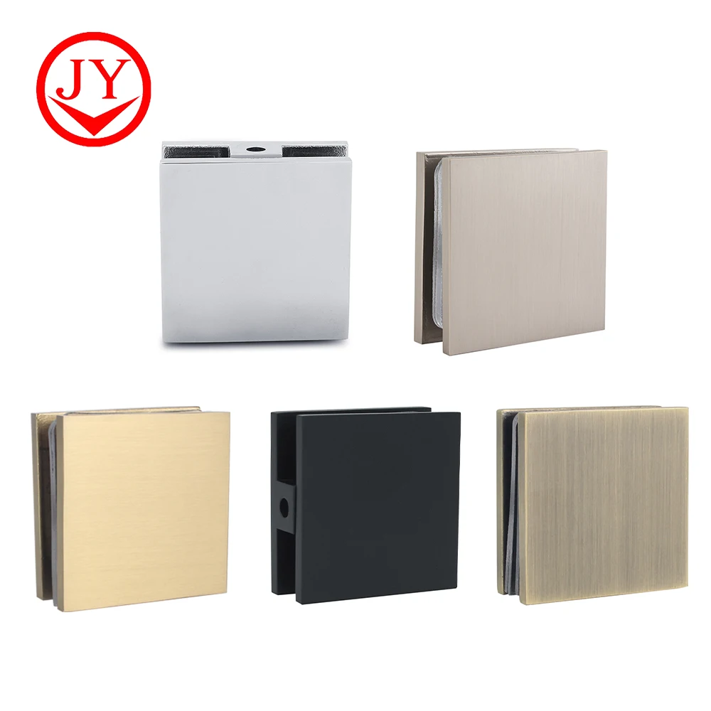 Glass Clip Condibe wall mounted shower room brush nickel fix Factory wholesale brass clip for door frame 0 degree glass clamp