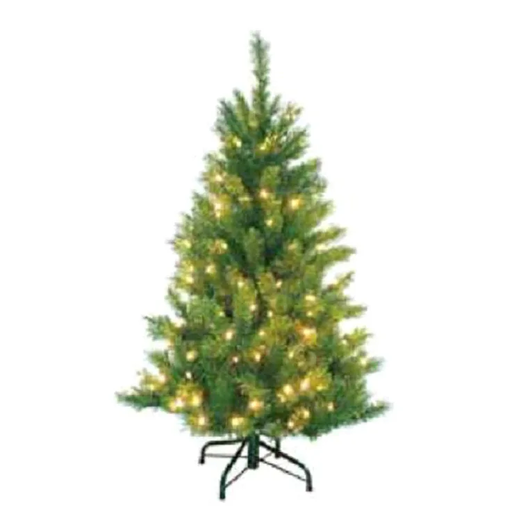 Luxury 210cm Mixed Leaf Christmas Decorative Tree With Warm White Led Lights Outdoor Christmas Decorative Tree