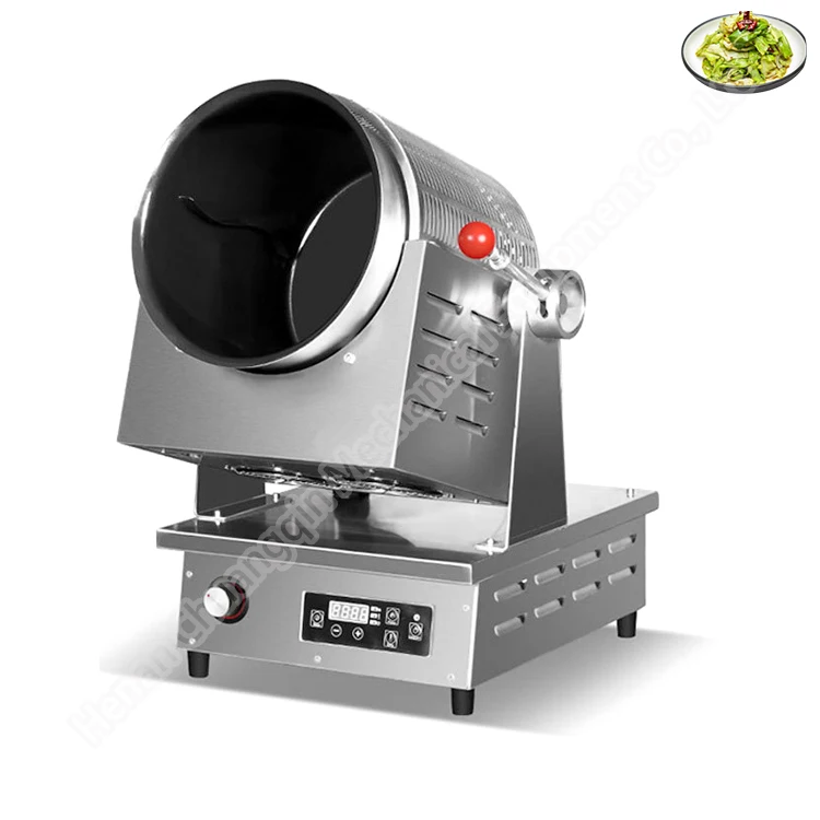 Automatic Non-Stick Pot stir fry intelligent commercial cooking machine gas rotate wok