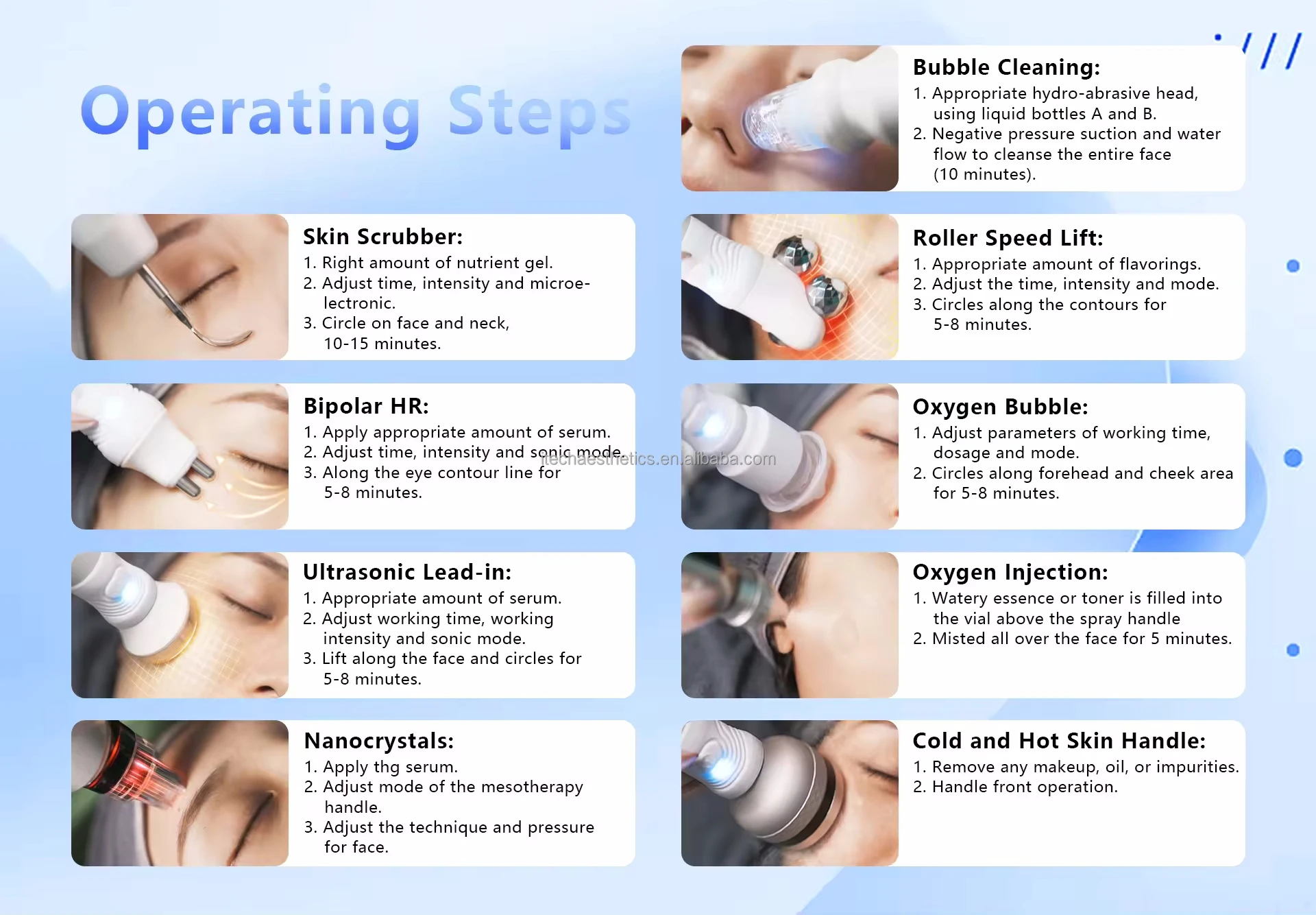 Factory price hydro 9 in 1 hydrodermabrasion facial machine bubble cleaning skin rejuvenation oxygen aqua jet peel machine