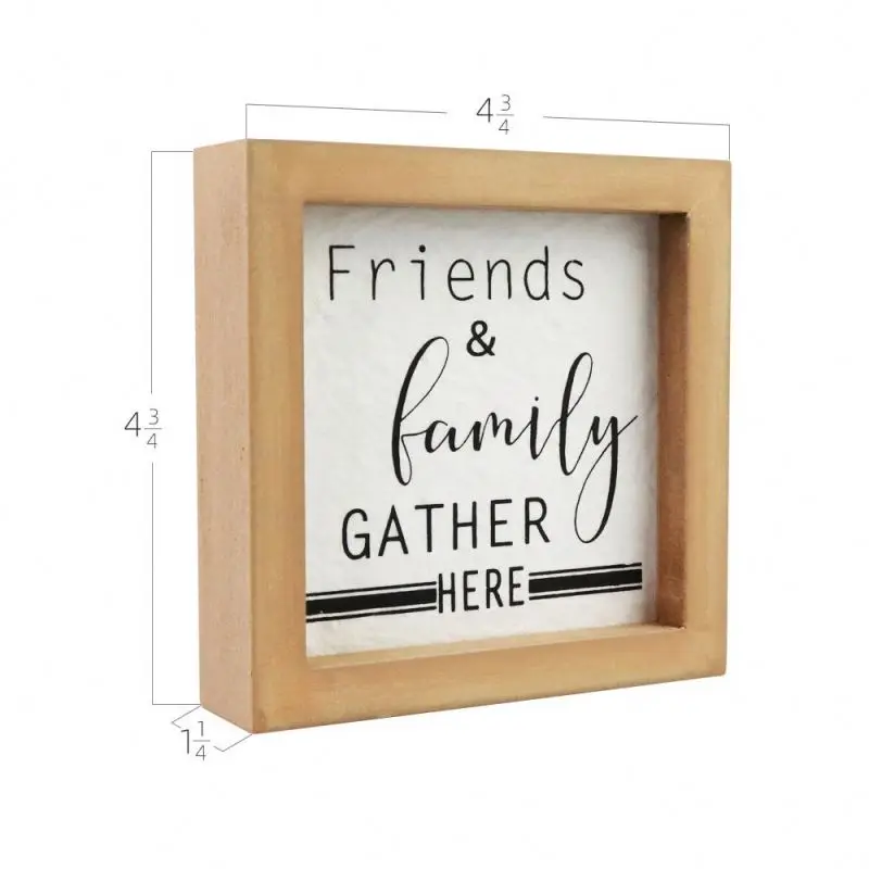 
Small Exquisite Rustic Wooden Home Decor Hanging Stand Wood Sign 