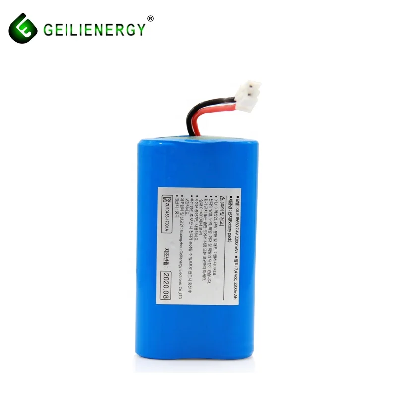 Korea KC certificate  icr18650 2s1p 7.4v 2200mah li ion battery pack