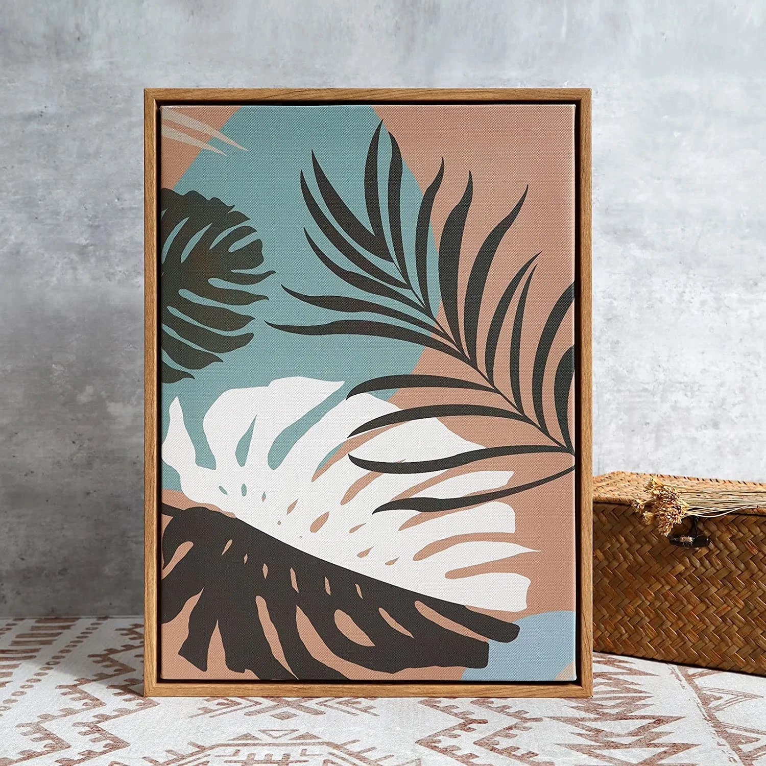 Floating wood Frame for 12x16 Inch Canvas Painting  Deep 2 Pack Floater Frame for Canvas Prints Art frame for Wall Prints