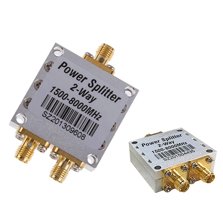2 Way Splitter 1500mhz~8000MHz SMA female 8G power divider signal cable splitters female divider