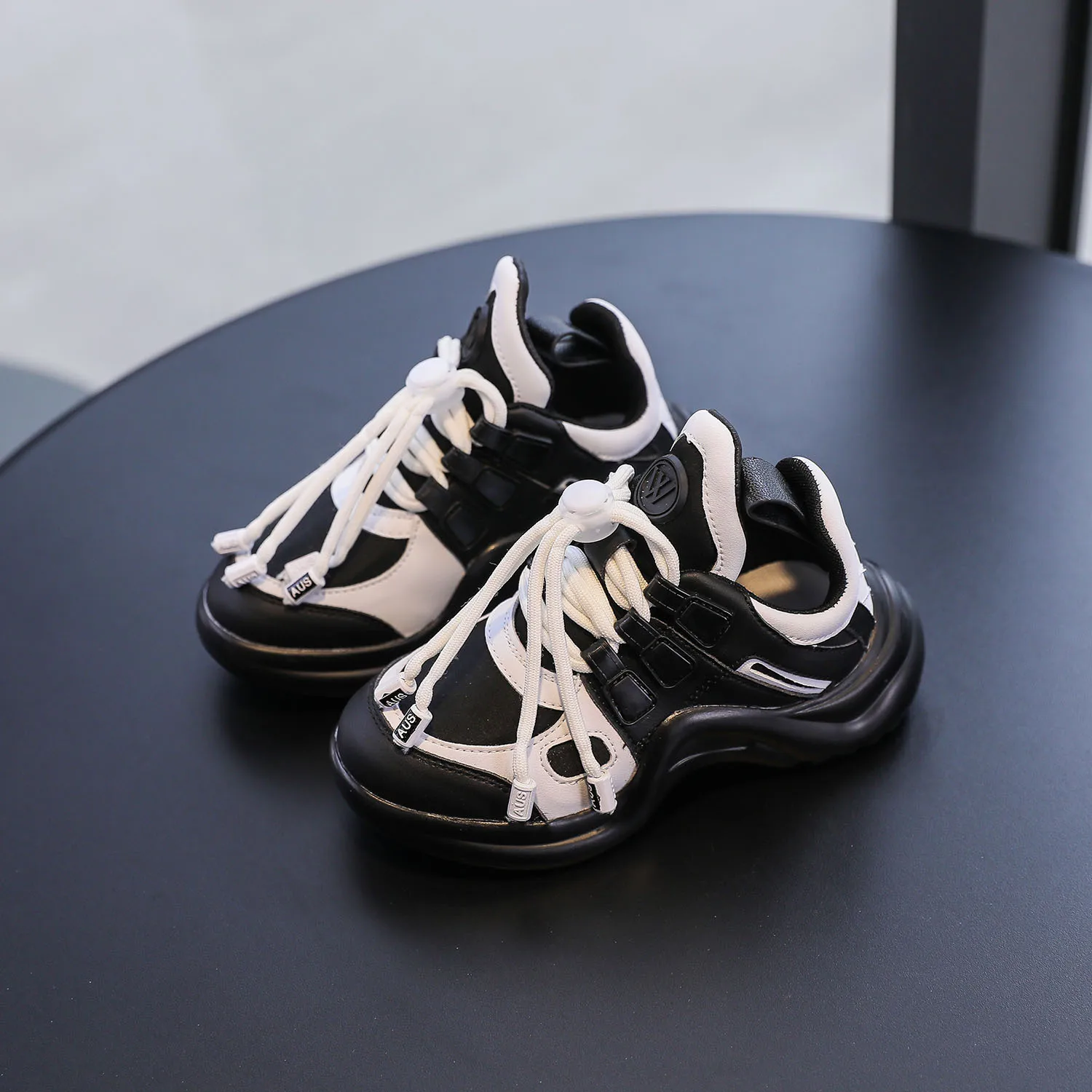 Toddler Little Big Children Lace-Up Brand School Casual  Shoes Kids Fashion Designer Sneakers for Girls Boys Sports Footwear