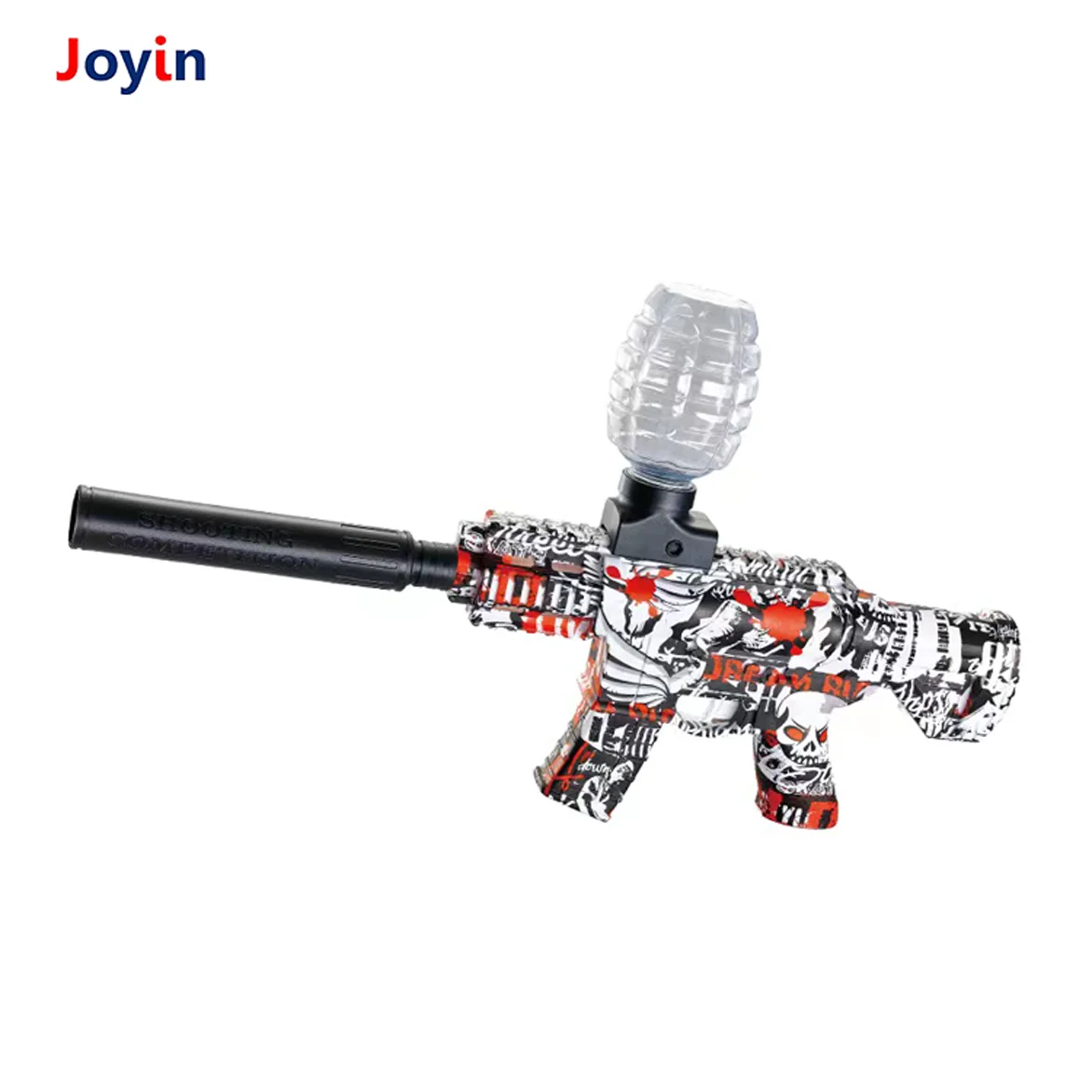M416 Graffiti Electric Gel Ball Blaster Toy with Glasses, 600-Water Bullet Magazine Capacity, Fun and Colorful Design