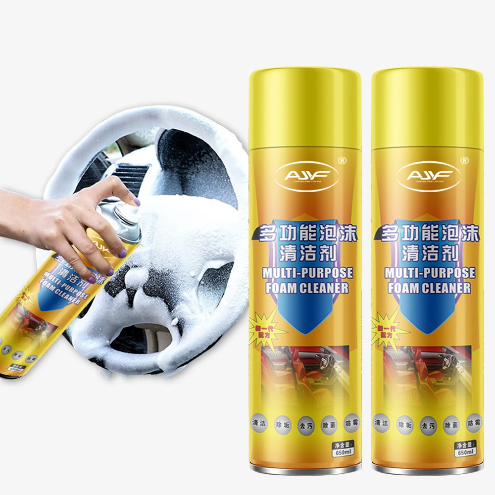 Powerful foam cleaning for car,foaming spray liquid for car leather/handle/body/glasses