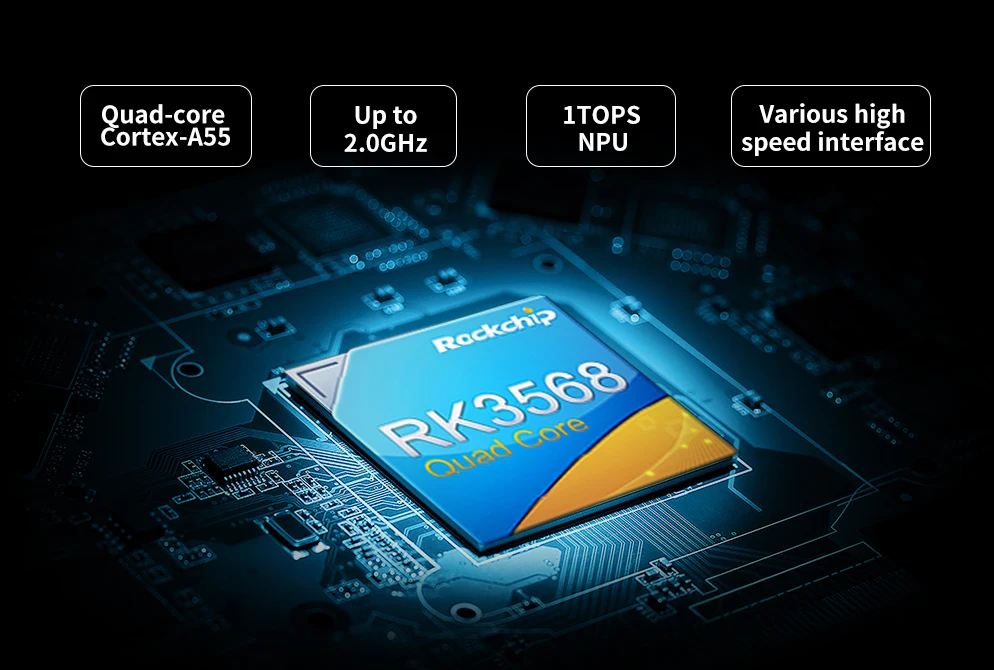 4GB RAM и 32GB ROM sommodule на базе RK3568J