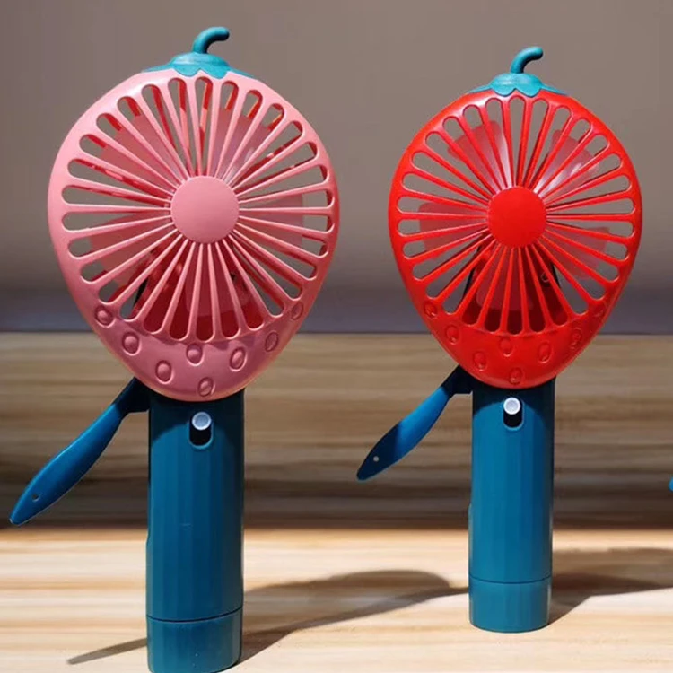 Mini Hand Pressure Fan Toys Plastic Stress Relieve Handheld Portable Spray Water Fan Summer Toy for Kid