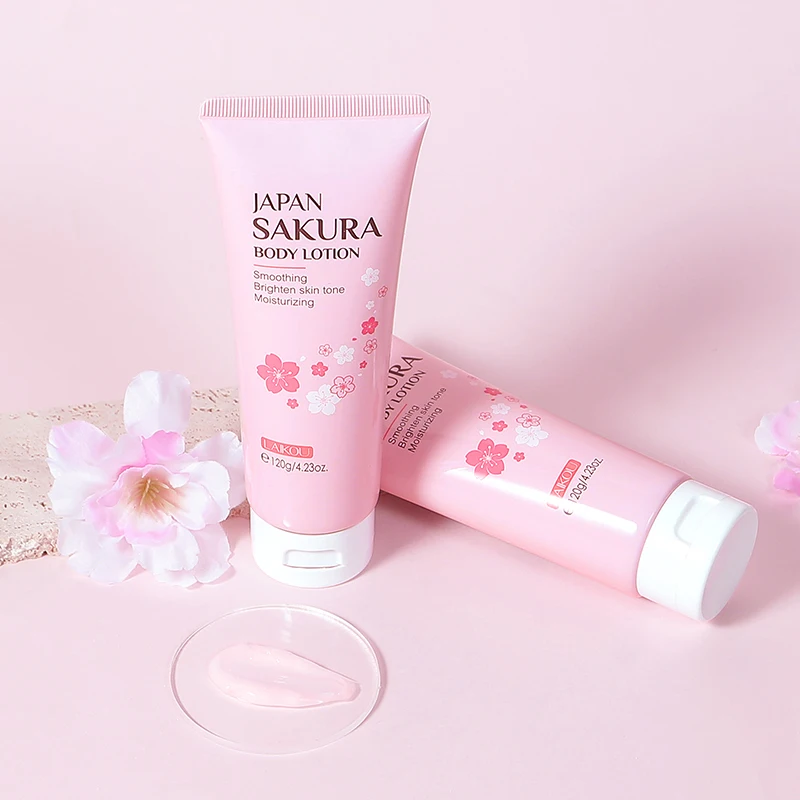 Japan Sakura Skin Care Series Daily Body Care 120g Whitening Moisturizing Smoothing Body Lotion For Women