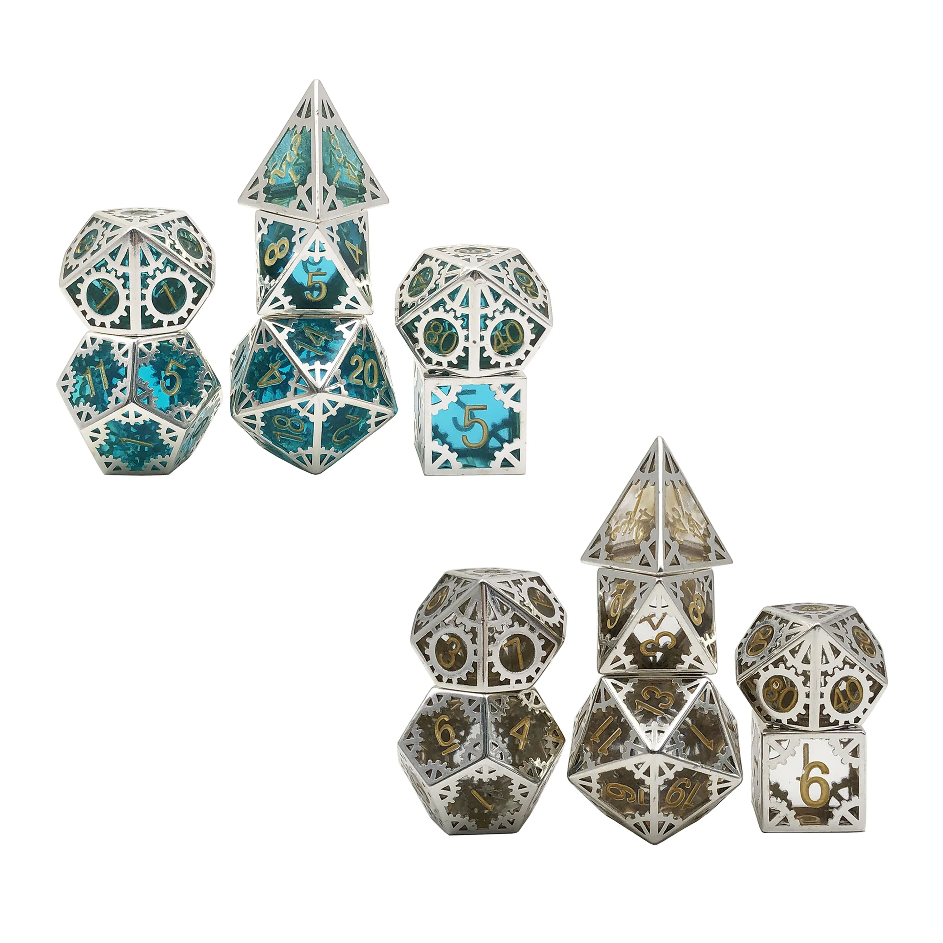 Новые высококачественные полимерные наборы игральных костей под заказ для настольной игры DND