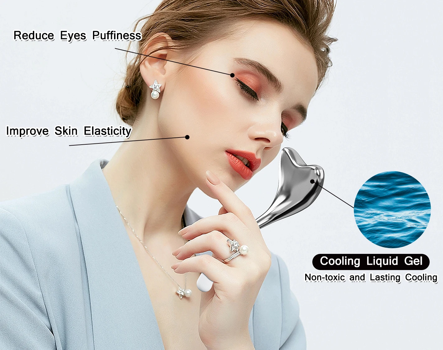 Skin Care Tools Face Lifting Stainless Steel Gua Sha Ice Globes Cryo Sticks