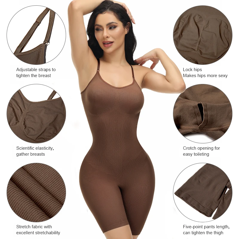 Open Bust Tummy Control Shape Wear Seamless Shapewear Mid-thigh Shapers Slimming Body Shaper Bodysuit Shapewear for Women