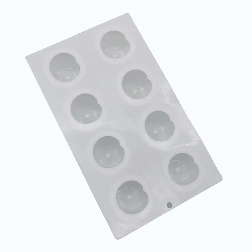 Fruity Mousse Cake Apple Orange Peach Cherry Candle Silicone Fondant Mold for Baking Pastry Cake Tools Bakeware Mould Making