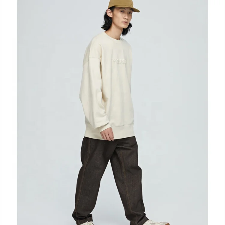 Wholesale hemp sweater men pullover knit sweater men casual top fashion long sleeve shirts