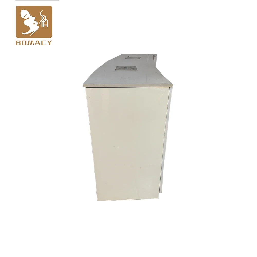 Station with fan bar portable furniture marble top chairs sets manicure saloon tech desk light luxury Nails Tables