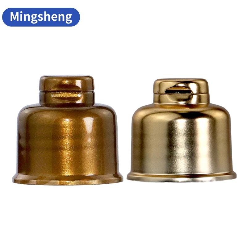 Gold And Silver Uv 24/410 28/410 Pp Plastic Spiral Flip Cosmetic Plastic Bottle Cap Customized OEM