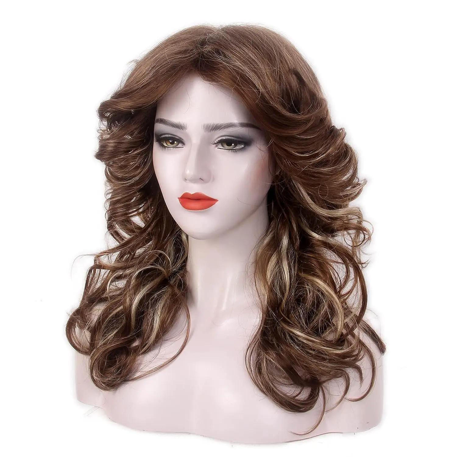 Cosplay Hair Vintage Wigs Blonde Wig for Women Lady Natural Synthetic Disco Hair Wig