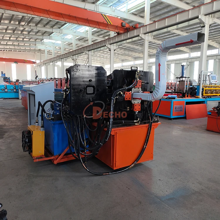 Metal Gutter Roll Forming Machine Aluminium Roofing Waster Gutter Collect Rainwater Downspout Forming Machine