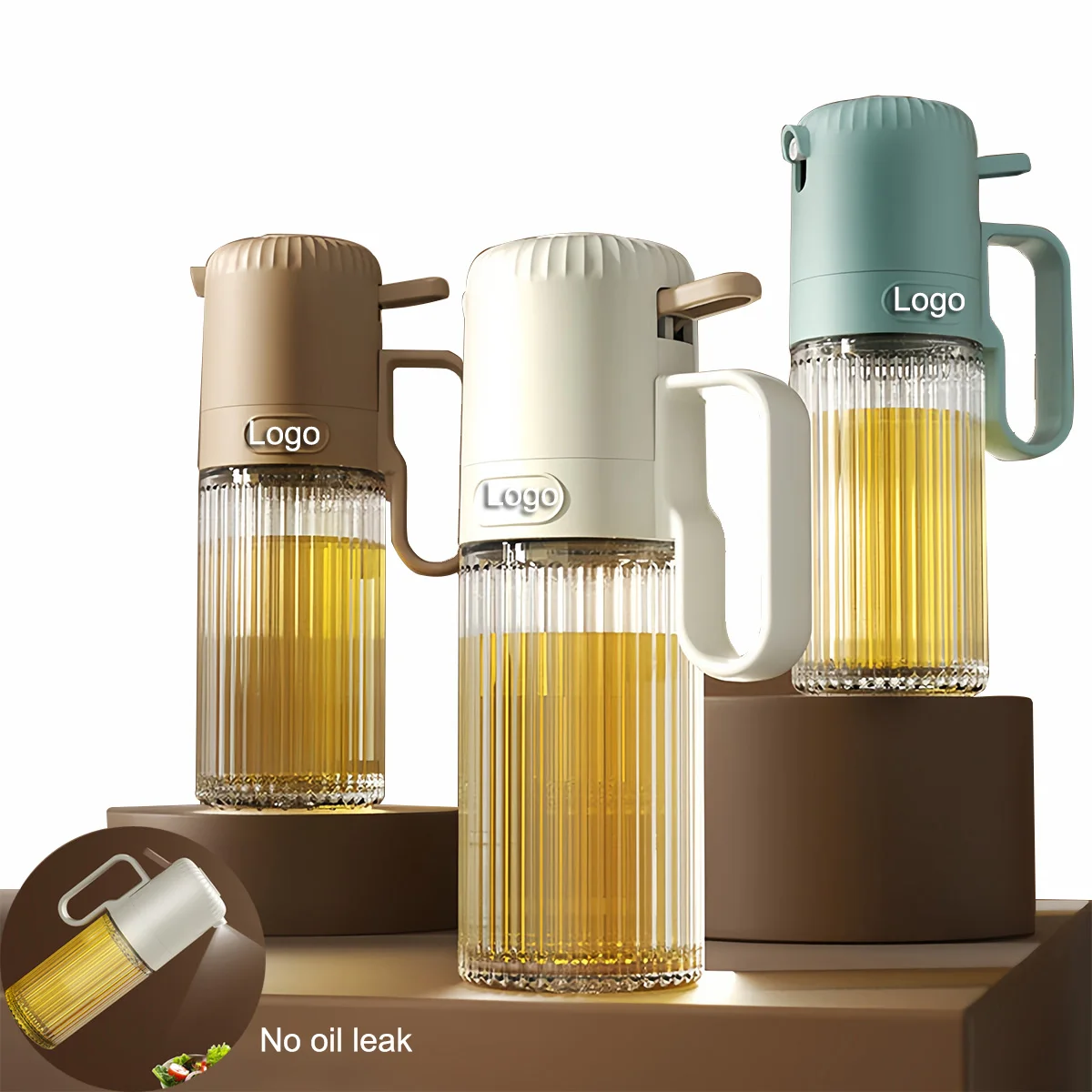 Kitchen Push Type Spray Olive Oil Spray Bottle Pump Oil Pot Leak-proof Grill BBQ Sprayer Oil Dispenser Gravy Boats Tools