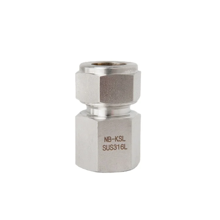 
Compression Instrument Fittings 6000psi Swagelok Tube Fitting Female Connector Npt Ferrule 