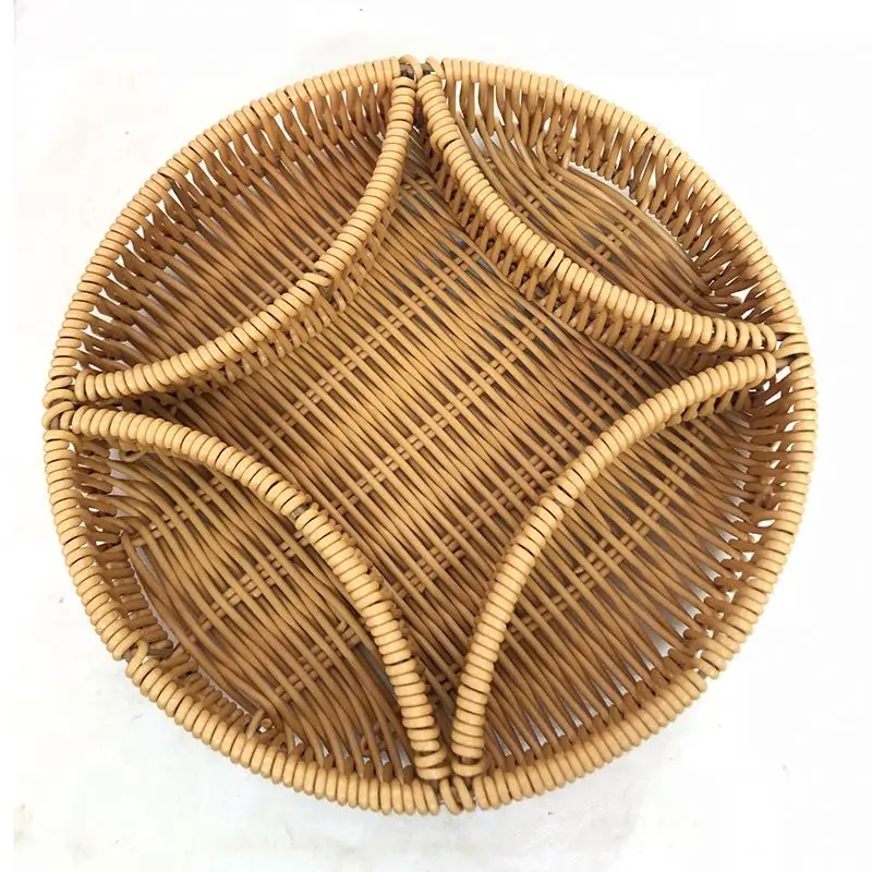 Cheap Eco-friendly rattan tray and basket
