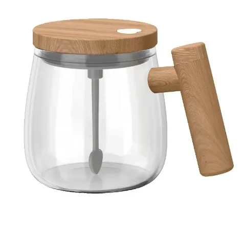 Automatic Mixing Coffee Mug Electric Self Stirring Mug High Borosilicate Glass mixing mug for Coffee Milk