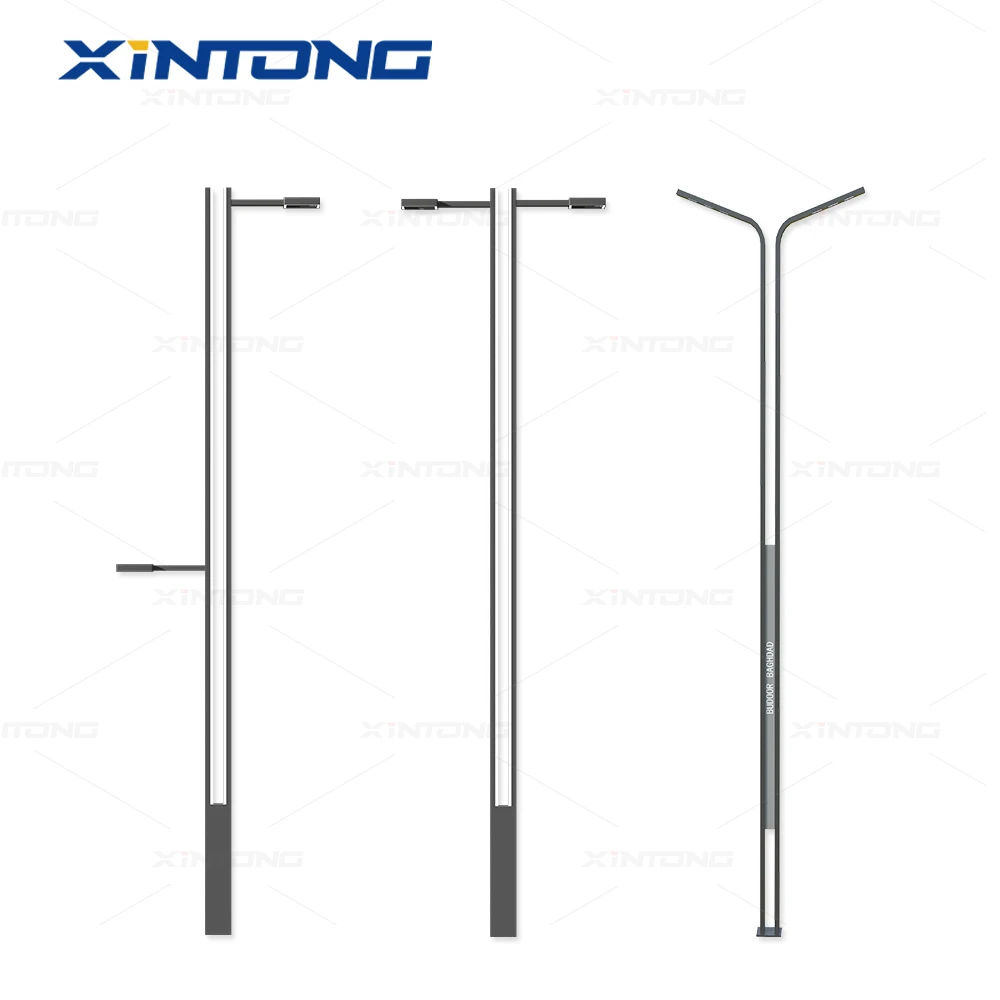 XINTONG Good Price Street Light Pole Lighting Factory Manufacturer Gi Octagonal Solar Stop Made China