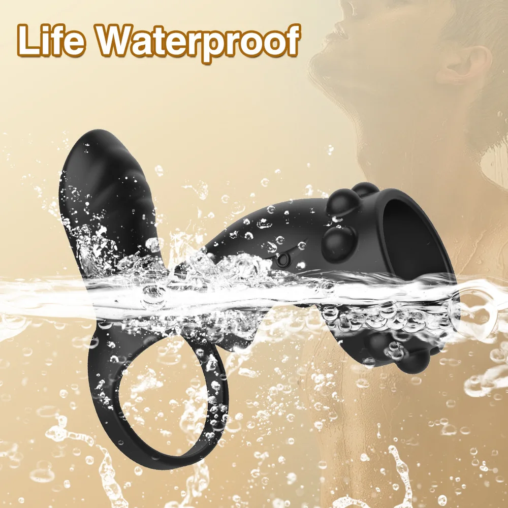 Vibrating Penis Ring Cock Sleeve Soft Sex Toys Men Impotent Cock Extender Ejaculation Delay Enhanced Erection 18 Inch Cock Cage