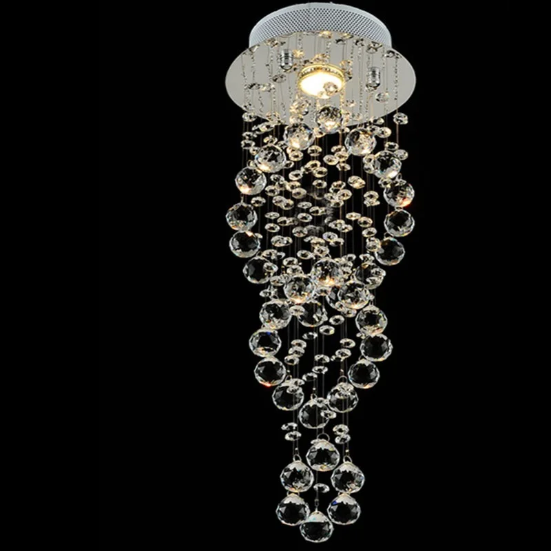 Crystal Chandelier Lighting K9 Spiral Ceiling Lights