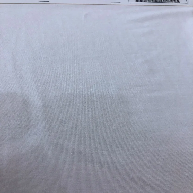 Wholesale breathable fiber jersey white cotton spandex organic bamboo fabric