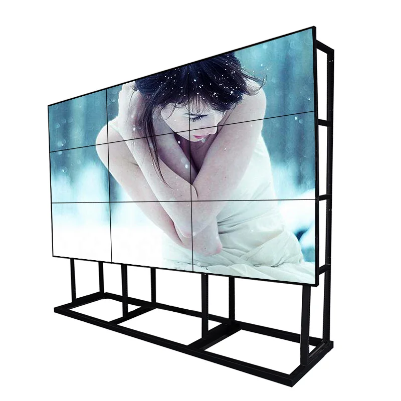 55 Inch Indoor LED Backlight 1x4 2x2 3x3 Commercial Digital Advertising Display Splicing LCD Video Wall