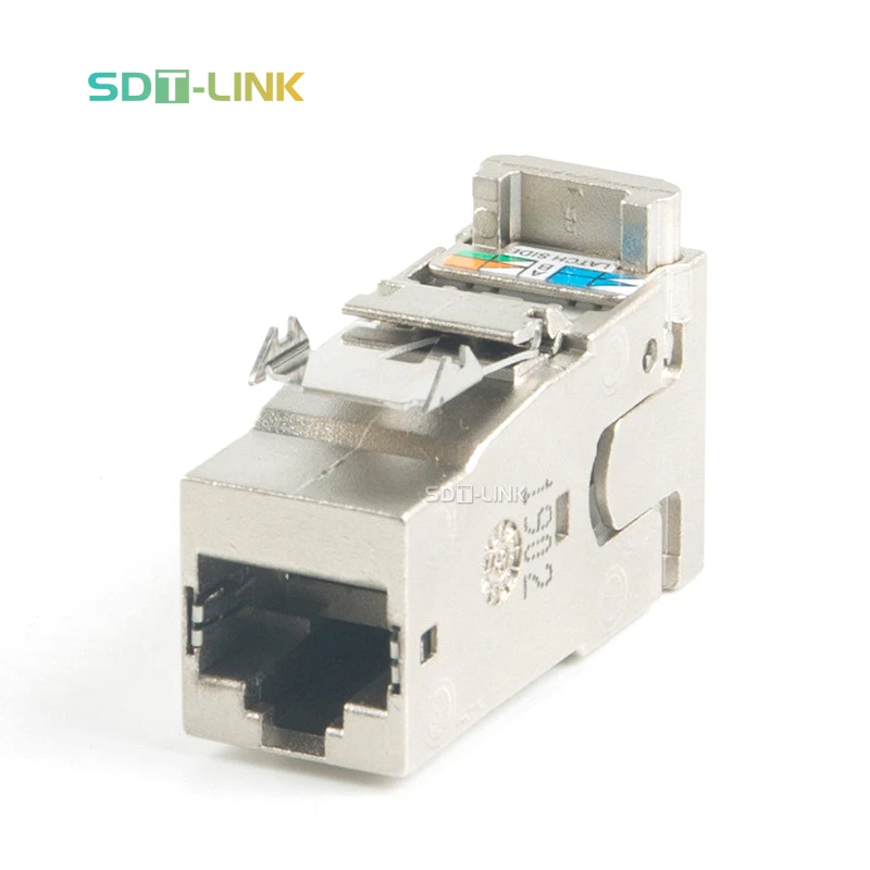 Cat6A Cat 6A Network Ethernet S/FTP STP FTP RJ45 8P8C Shielded Modular Plug Keystone Jack Cat6a Keystone 10 Gigabit Best Price