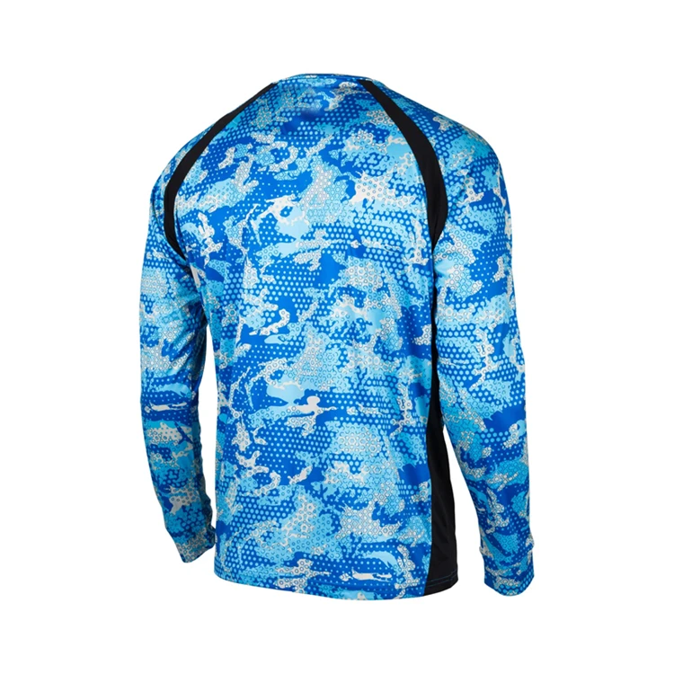 Custom Logo Lightweight Long Sleeve Breathable polyester Fishing Shirts