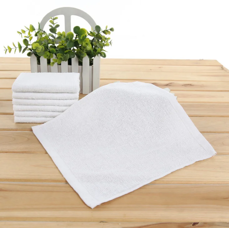 Small White Cheap Cotton Disposable Refreshing lemon wet hot  Airline Towel disposable Face Hand Towel