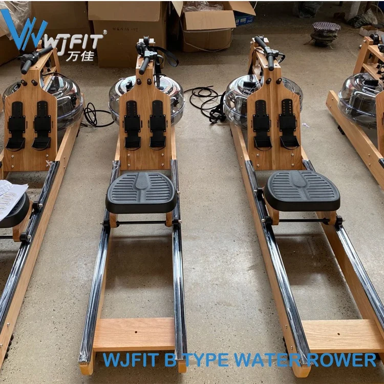 New Design Professional Water Rower with Adjustable Resistance Rowing Machine Wood Gym Water Rower