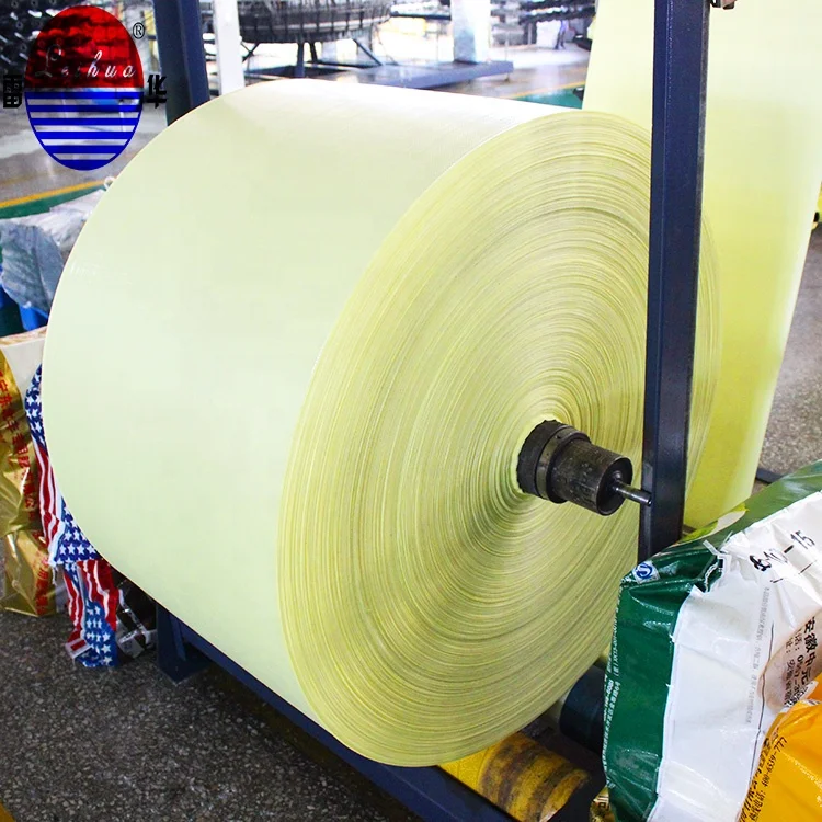 wholesale pp woven fabric sack roll for packing rice grain sand cement chemical bag