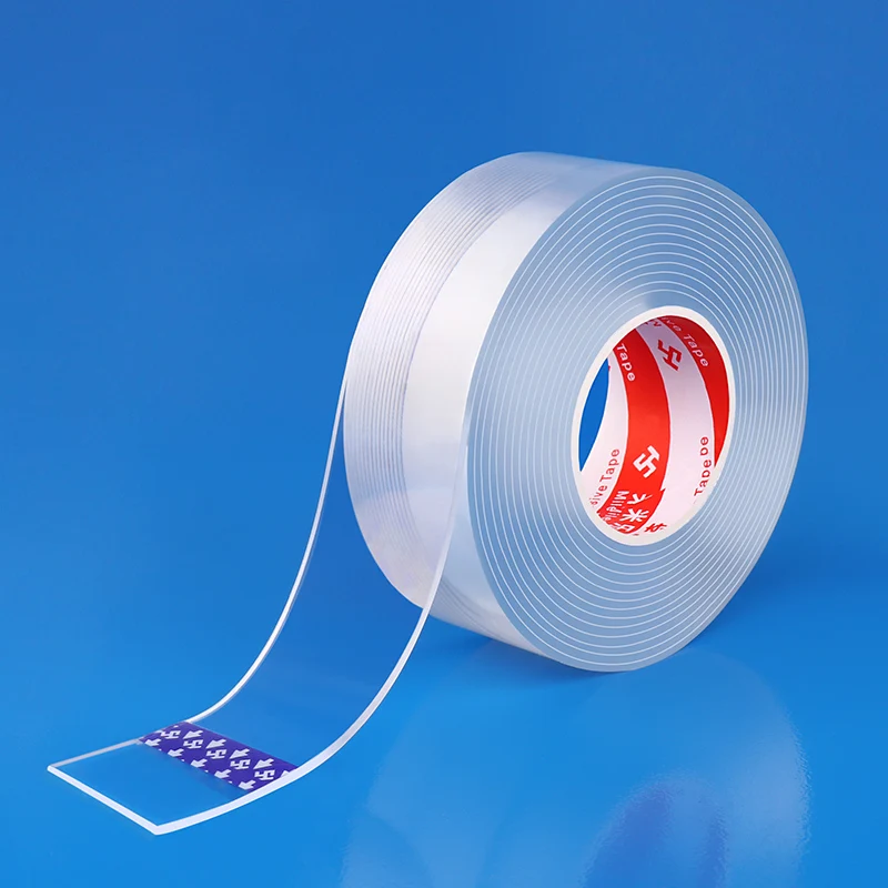 
1/2/3/5 m traceless super strong transparent washable dubbelzijdig double sided mounting adhesive nano grip gel tape 
