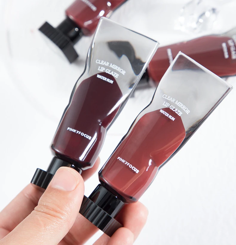 6 Colors Mirror Lip Gloss Clear Tint Sexy Red Lip Moisturizing Non-stick Cup Longlasting Lip Glaze Beauty Cosmetics