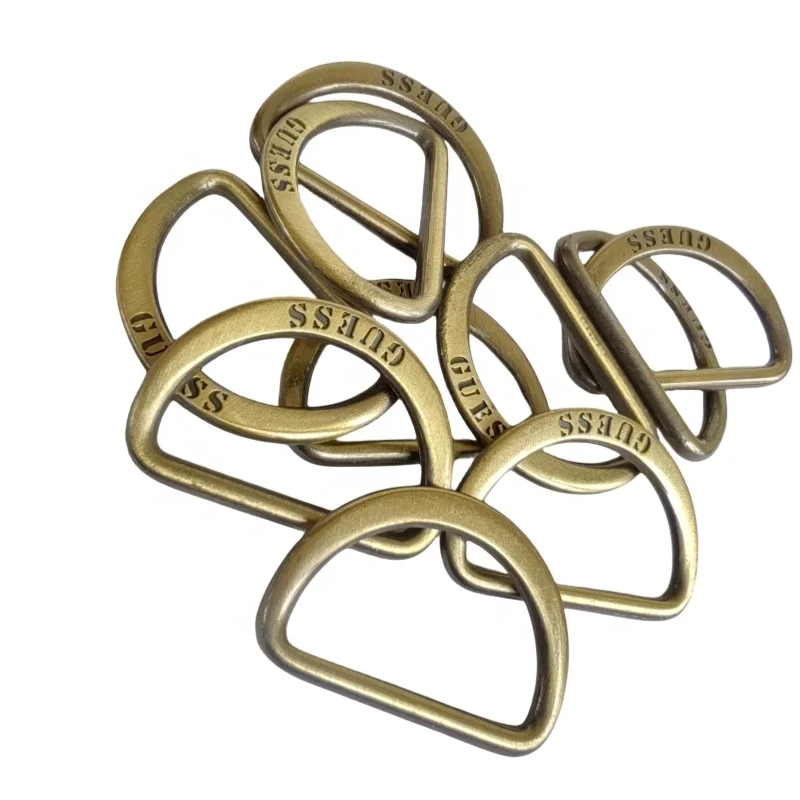 Best price D Shape Custom Metal Buckle D Ring For Bag  D-buckle Half Round D shape Buckle