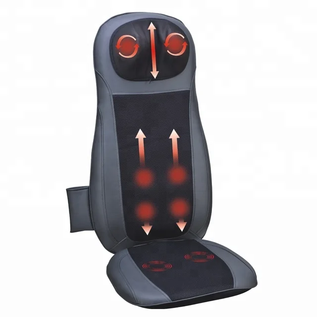 Relax massager chair car butt back lumbar shiatsu electric vibration massage seat cushion with heat LY-712A