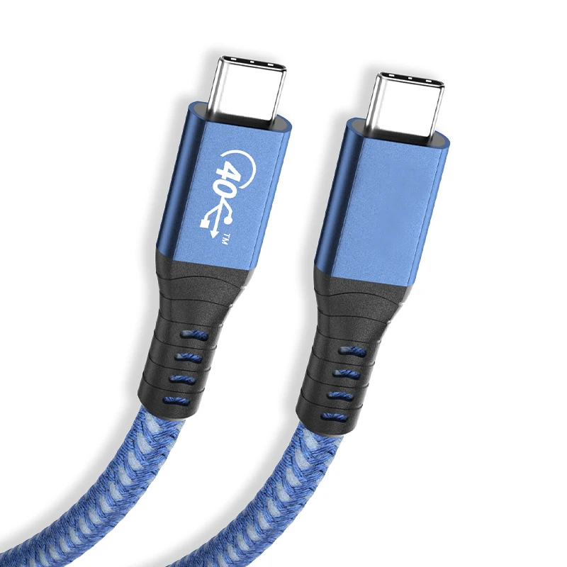 ULT-unite 0.5m 0.8m 1m USB4 Cable Compatible Thunderbolt 3 40Gbps USB-IF Certified Full Featured Braided USB 4.0 cable